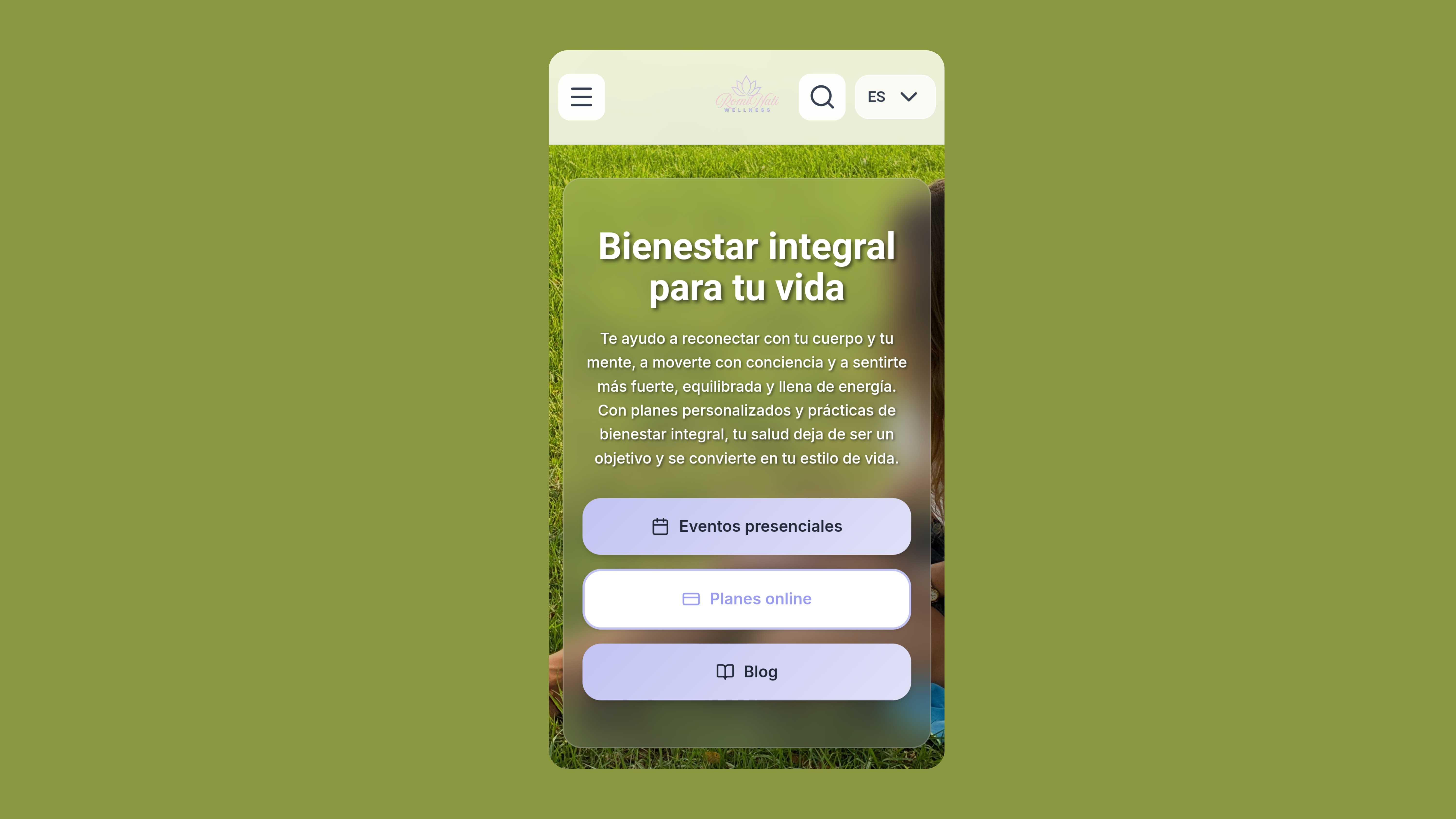 Romina Natalia Wellness — captura 2