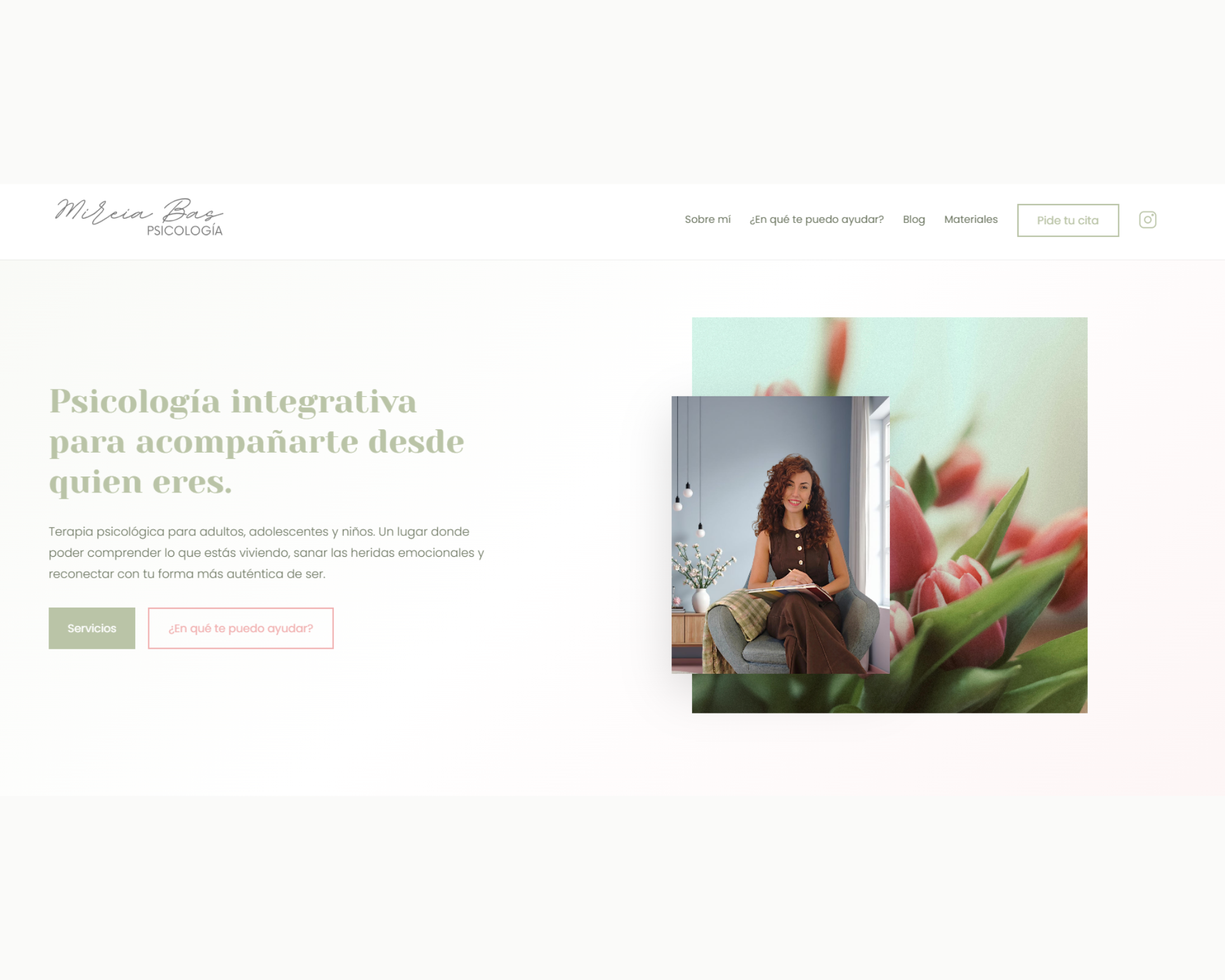 Mireia Bas Psicología — web profesional para Psicología integrativa